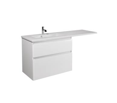 Тумба у ванну універсальна MDD Палермо 80-U з умивальником Adam 140 L