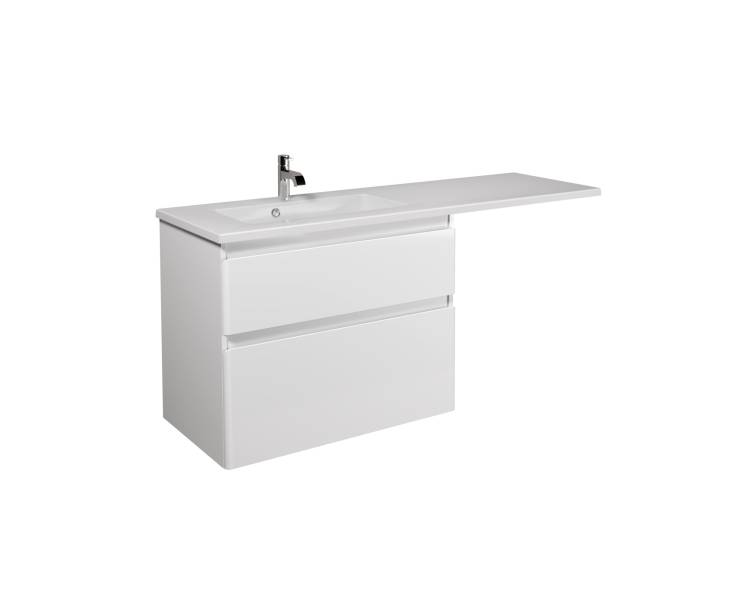 Тумба в ванную универсальная MDD Палермо 80-U с умывальником Adam 140 L