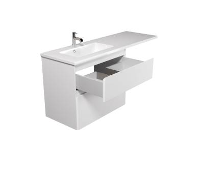 Тумба в ванную универсальная MDD Палермо 80-U с умывальником Adam 140 L