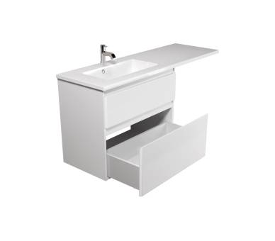 Тумба в ванную универсальная MDD Палермо 80-U с умывальником Adam 120 L