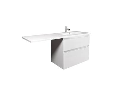 Тумба у ванну універсальна MDD Палермо 80-U з умивальником Adam 140 R