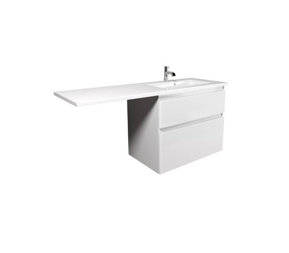 Тумба у ванну універсальна MDD Палермо 80-U з умивальником Adam 140 R