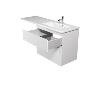 Тумба у ванну універсальна MDD Палермо 80-U з умивальником Adam 120 R