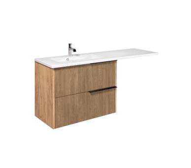 Тумба у ванну підвісна MDD Grace 80-A з умивальником Adam 140 L