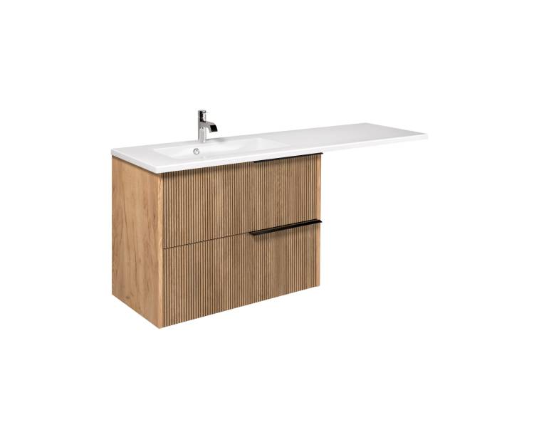 Тумба у ванну підвісна MDD Grace 80-A з умивальником Adam 140 L