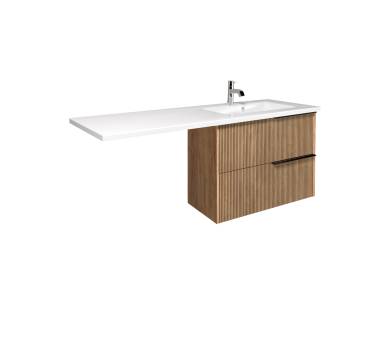 Тумба в ванную подвесная MDD Grace 80-A с умывальником Adam 140 R