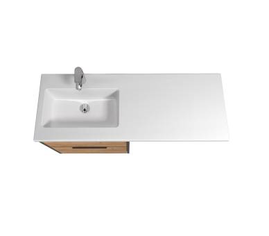 Тумба у ванну підвісна MDD Line Craft 60 з умивальником Adam 120 R