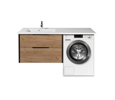 Тумба у ванну підвісна MDD Line Craft 80 з умивальником Adam 140 L