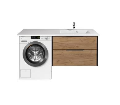 Тумба в ванную подвесная MDD Line Craft 80 с умывальником Adam 140 R