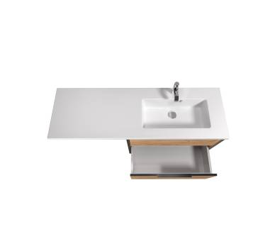 Тумба у ванну підвісна MDD Line Craft 80 з умивальником Adam 140 R