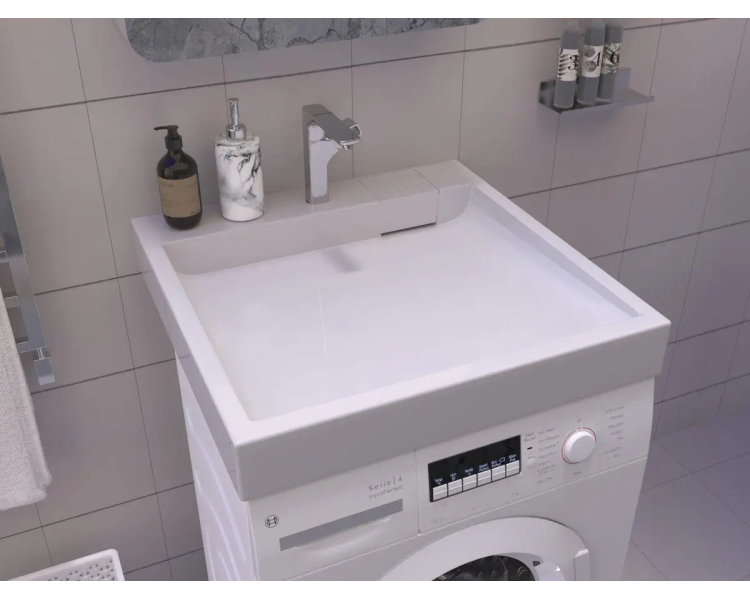 Акриловый умывальник на стиральную машину Redokss San FOBOS NEW 60x60x9,5