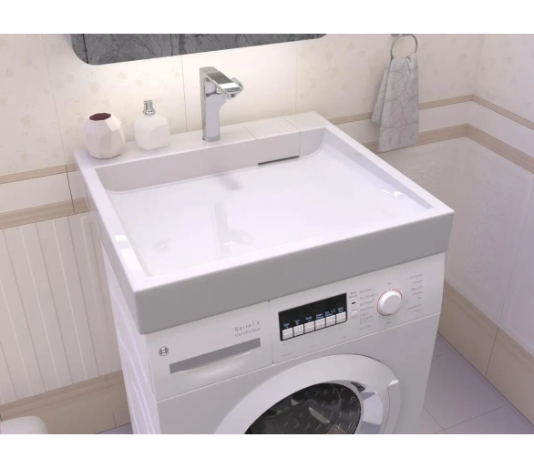 Акриловый умывальник на стиральную машину Redokss San FOBOS NEW 60x55x9,5