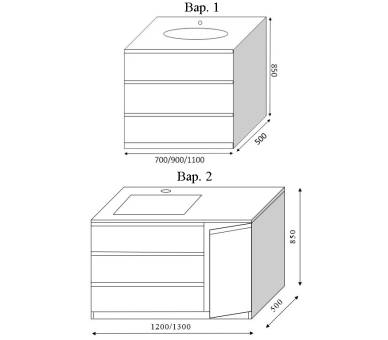 Тумба в ванную комнату Marsan Adele-2