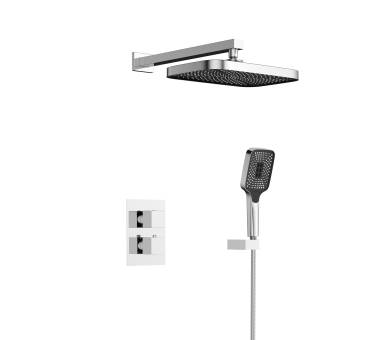 Душевая система скрытая термо. 2 потр. Qtap Aquarius Chrome