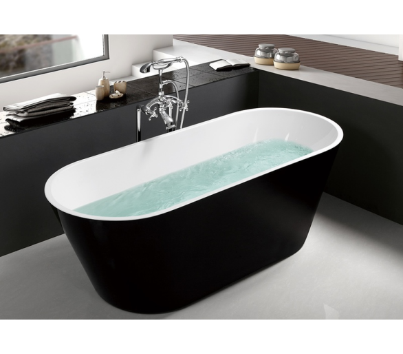 Окремостояча акрилова ванна Atlantis C-3004 Black 170x75