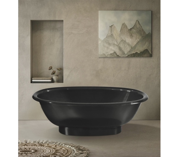 Окремостояча ванна Veronis VP-179 Graphite 170x85x58