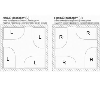Гідромасажний бокс Atlantis AKL 1315 L 130 * 85см