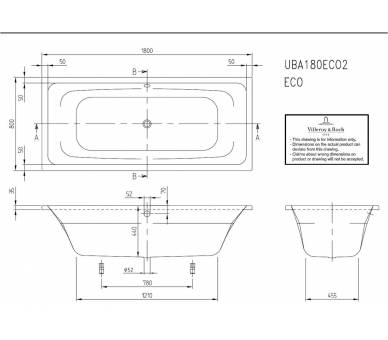 TARGA STYLE VILLEROY & BOCH 180х80 см.